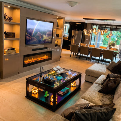 Overworld Table™ by craft.tables in a living room