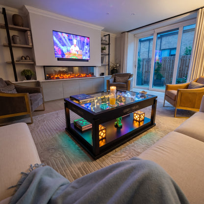 Overworld Table™ by craft.tables in a living room